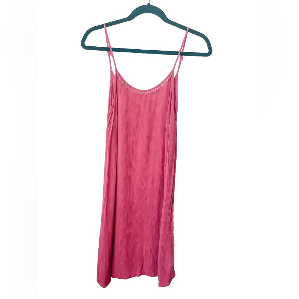 Coral Crinkle Dress